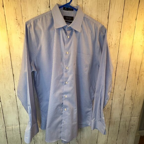 Lauren Ralph Lauren Men’s Button Down Shirt Slim Fit No Iron Blue 15 1/2 32-33 - Picture 5 of 8